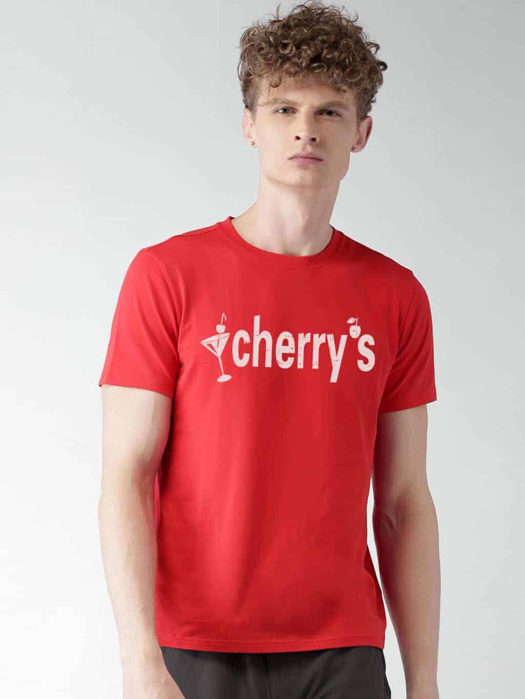 t shirt for men red